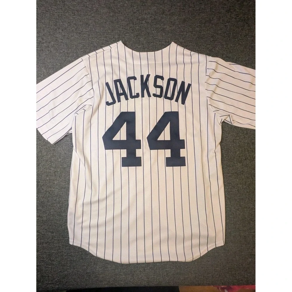 MAJESTIC COOPERSTOWN COLLECTION #44 REGGIE JACKSON YANKEES JERSEY MENS SZ MEDIUM